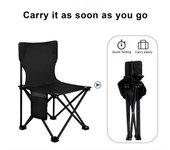 Silla plegable para exteriores, en forma de X, portátil, ligera, resistente, de acero, de tela Oxford, para acampar, mochileros, playa, picnic, pesca, asiento plegable S