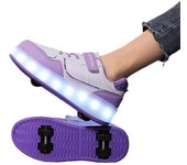 Otoño e invierno, nuevos zapatos de cuatro ruedas para correr, para hombres, mujeres y niños, patines de ruedas de alto valor para estudiantes universitarios con zapatos de cuatro ruedas 29