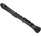 Flauta dulce soprano NUVO estilo alemán, teclas de silicona, especificaciones N320RDBBK, tabla de digitación, flauta dulce+ negra/negra [Estuche dedicado, incluido] []