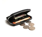Monedero de moda para hombre, bolsa de almacenamiento para auriculares, tarjetero, estuche para niños y niñas, organizador de tarjetas bancarias, monedero con cremallera negro