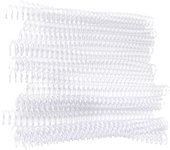 20 anillas de plástico con 30 agujeros para hojas sueltas, espirales de resorte para papel A4, 19 mm, transparentes 19mm transparente