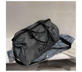 Bolsa de viaje de gran capacidad, bolsa de equipaje de mano, bolsa de viaje de tela Oxford, bolsa de deporte y Fitness, bolsa de equipaje de corta distancia 49*25*28cm negro