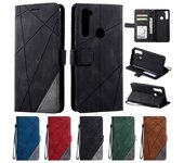 Funda para Redmi Note 8T, funda de piel con tapa para Xiaomi Redmi Note 8T Redmi Note 8&Case & Strap negro