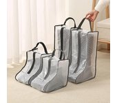 Funda protectora para zapatos, bolsa de malla transparente para guardar zapatos y botas con cremallera, organizador portátil para viajes y protección contra el polvo