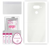 apgo MATTE Protective Skin Sticker for the back compatible with LG Q70, Wrap Film, Hydrogel Film, Flexible, Soft TPU with positioning layer easy insta
