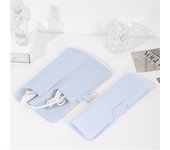 Alfombrilla para rizador resistente al calor de aninako con bolsillo Estuche para rizador Bolsa para rizador Almacenamiento para rizador Bolsa para alfombrilla de silicona resistente al calor azul