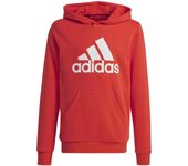 Sudadera con capucha adidas Big Logo Jr., sudadera roja para niños 128 rojo