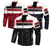 Chaqueta para hombre, nuevo traje de motociclista para hombre, chaqueta de PU a juego, chaqueta de cuero de felpa del mismo estilo, talla grande para hombre 3XL