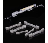Useful Night Dark fluorescent light sticks fishing rod feeder Fishing glow stick Clip float hold W-301(S)-6PCS