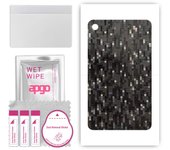 apgo Protective Skin Sticker for the back compatible with Huawei MatePad C5E, Wrap Film, Foil, Vinyl - Pattern Carbon Black Pixel
