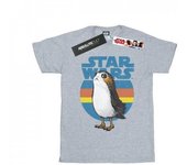 Star Wars Girls The Last Jedi Porg Cotton T-Shirt 9-11 Years blanco