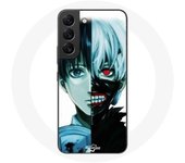 Coque pour Samsung Galaxy S21 FE Tokyo Ghoul Visage Moitié