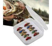Cebo biónico de aspecto realista, fuerte capacidad de captura, reutilizable, excelentes moscas, Señuelos de pesca con mosca, 5 uds./10 Uds. 5pcs
