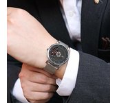 Relojes de diseño creativo para hombre, estilos de moda, relojes de pulsera de cuarzo para hombre, regalos de marca superior para hombre, reloj negro