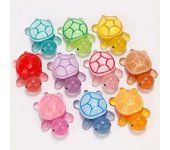 10 piezas/set de minitortugas luminosas para decoración del hogar, paisajismo, artesanías de resina, tortugas brillantes para jardín, pecera, miniaturas, adornos decorativos 10pcs