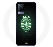 Coque Vivo v21 5G scp sporting portugal lumineux fond noir