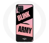 Coque pour Samsung Galaxy A12 BTS ARMY Et Blackpink Blink Rose Noir