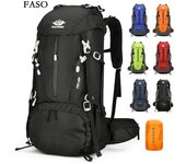 Mochilas de viaje Bolsa de escalada impermeable al aire libre Mochila de equitación Bolsa de deportes para hombre y mujer 36-55L rojo