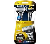 Maquinilla de afeitar desechable Kai PREMIUM DISPO iFIT 4 piezas 5 hojas negro