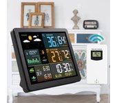 Reloj despertador con previsión meteorológica y detector de temperatura profesional para sala de estar CHINA