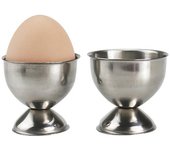 Portavasos portátil para cocina, bandeja de almacenamiento para desayuno, huevos cocidos, de acero inoxidable plata