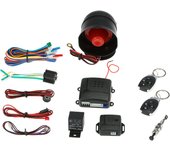 Alarma universal para automóvil de 12 V Weytoll Sistema de seguridad universal para vehículos Sistema de protección antirrobo con alarma antirrobo 2 mandos a distancia