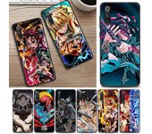 Carcasa de teléfono Demon Slayer de Anime japonés para Xiaomi Mi A2 8 9 SE 9T 10 10T 10S CC9 E Note 10 Lite Pro 5G, funda suave negra Xiaomi Mi A2 Lite
