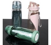 Botellas de agua deportivas para gimnasio, a prueba de fugas, a prueba de caídas, taza coctelera portátil, hervidor de viaje al aire libre, taza de plástico para agua y bebidas, sin BPA, 2021 azul
