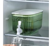Botella de agua fría Tetera Dispensador Jarra Fuente con grifo Hervidor Jarra de jugo Olla para beber Vasos de plástico Lata de refrigerador