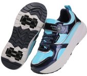 Zapatos de patinaje para adolescentes, niñas, nuevos patines deportivos para niños de cuatro ruedas, para niños de mediana edad y mayores. 40