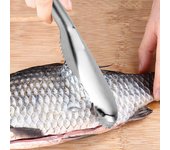 Ralladores raspadores de escamas de pescado de acero inoxidable creativos, pelador y escalador de limpieza