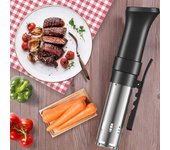 Olla Sous de precisión 1100W Trabajo ultrasilencioso Temperatura precisa Control de tiempo Inmersión US Plug negro