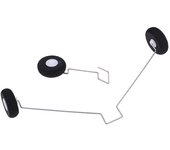 Tren de aterrizaje WLtoys para WLtoys F949 RC, accesorios para neumáticos de avión de ala fija negro