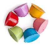 Cápsula Filtrante para Taza de Café Reutilizable Recargable Máquinas Dolce Gusto púrpura