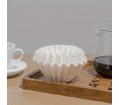 Filtro de papel para cafetera, 50 unidades, filtro para cafetera, forma de pastel y en forma de V