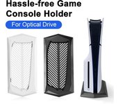 Soporte de refrigeración para consola de juegos, construcción hueca resistente y con capacidad de carga, disipación de calor, soporte para consola de juegos PS5 Slim negro