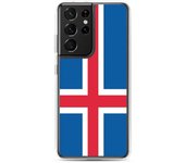 Coque Téléphone - Samsung - Galaxy S21 - Drapeau Islande - Souple - Multicolore