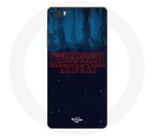 Coque pour Huawei P8 Lite Stranger Things logo Fond Bleu de la saison 2