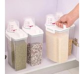 Tanque de almacenamiento de cocina Botellas de almacenamiento a prueba de humedad para el hogar Caja de almacenamiento sellada para granos y granos varios 1 PC transparente