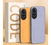 Funda de cuero PU de lujo para OPPO Reno 8T 4G, funda trasera de silicona, protección completa, funda de teléfono para OPPO A1 Pro A58 5G Reno8T Coque Reno 8T 4G naranja