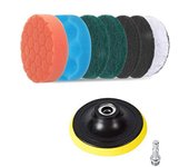 12 unids/set cepillo de taladro eléctrico Kit de almohadillas de limpieza limpiador eléctrico Kit de limpieza cepillo de limpieza fregado 12pcs