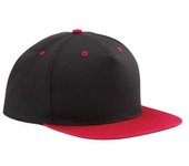 Beechfield Gorra snapback unisex de 5 paneles en contraste para adultos One Size rojo/negro