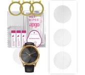 3 protectores de pantalla de hidrogel apgo para Garmin Vivomove Luxe, película de hidrogel, con capa de posicionamiento de fácil instalación