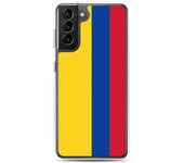 Coque Téléphone - Samsung - Galaxy S21 Ultra - Drapeau Colombie - Souple - Multicolore