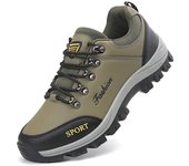 Zapatos clásicos de exterior para hombre, nuevas zapatillas informales de plataforma alta para senderismo, botas cómodas para hombre, zapatillas de deporte para hombre, zapatos para caminar en invierno 38 negro
