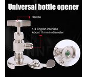 R134A Válvula de Dispensación de Lata Abrebotellas Universal Herramienta de Válvula Dispensadora de Refrigerante 1/4 SAE Para R12 R22 R502 Aire Acondicionado Z2O3