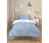 Parure de couette  Olia  100% Coton / 57 Fils/cm² - Olia Bleu - Parure de couette 140 x 200 cm + 1 Taie d'oreiller 63 x 63 cm