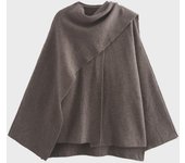 Chaqueta de punto asimétrica para mujer - Otoño/Invierno 2024 - Estilo europeo y americano Small