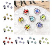 5 unids/set adornos de manicura Halloween demonio accesorios de uñas manicura 5pcs-X932