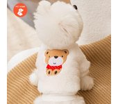 Ropa cálida para mascotas, abrigo con estampado bonito, camisa para perros y gatos pequeños y medianos, chaqueta, traje de invierno para Bulldog Francés y Chihuahua XS